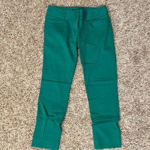 The Limited green pants. Size 0
